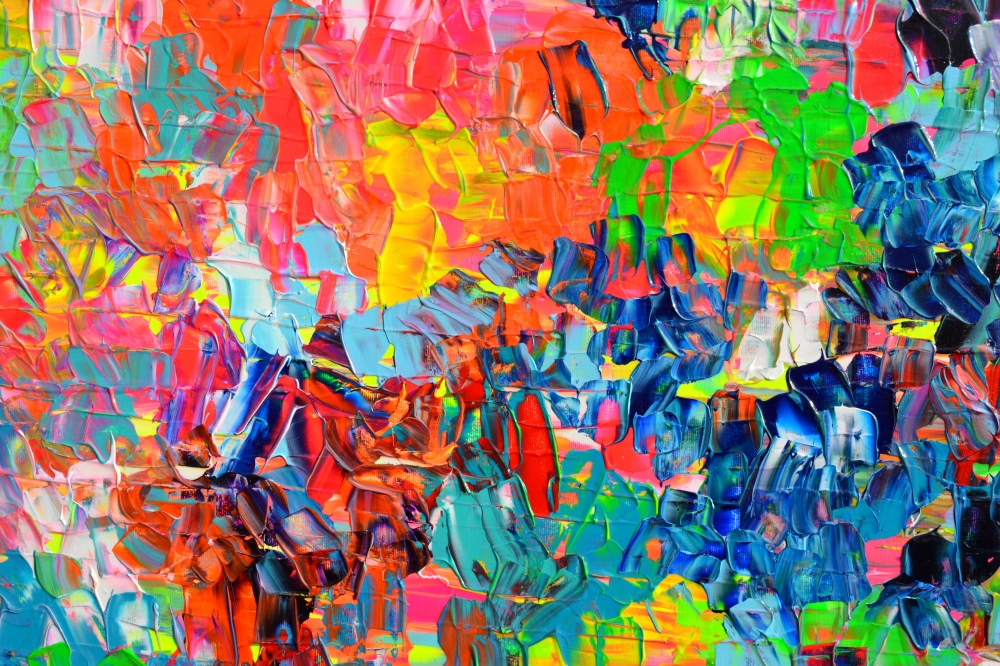Palette 6 - Large Abstract Colorful Painting