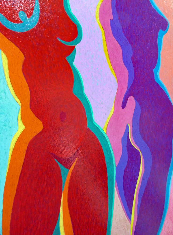 THREE NUDES DANCING