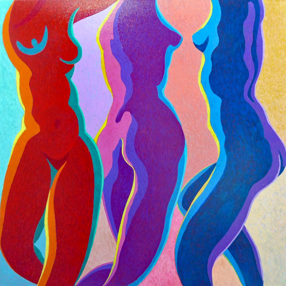 THREE NUDES DANCING