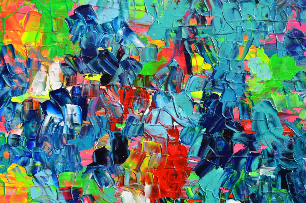 Palette 6 - Large Abstract Colorful Painting
