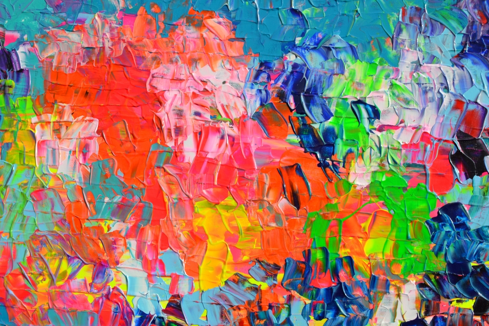 Palette 6 - Large Abstract Colorful Painting