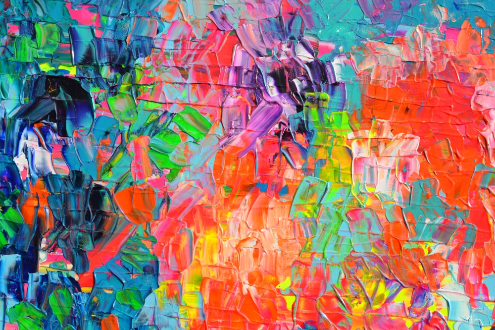 Palette 6 - Large Abstract Colorful Painting