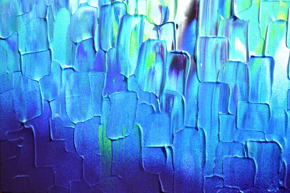 Relief Blue 32 - Large Abstract Ocean