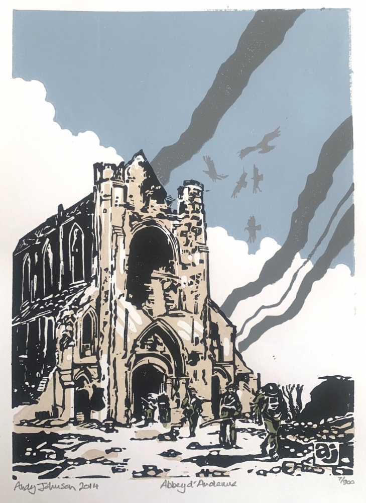 Abbey d'Ardenne, D-Day Normandy France 1944 