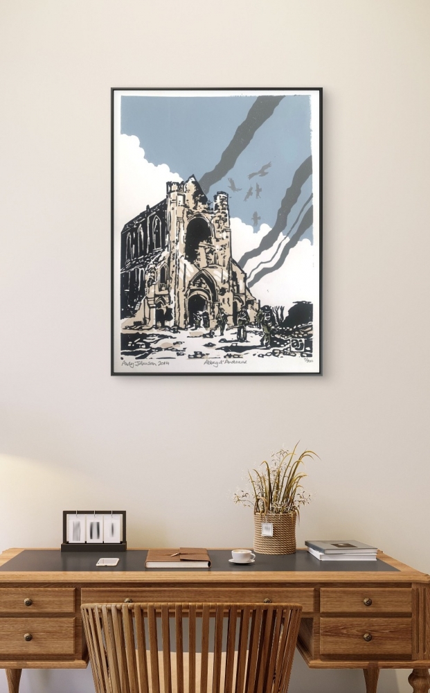 Abbey d'Ardenne, D-Day Normandy France 1944 