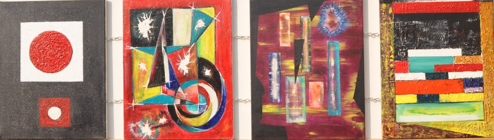 Basic of abstract, Anger, Energy, Tranquility, Happiness