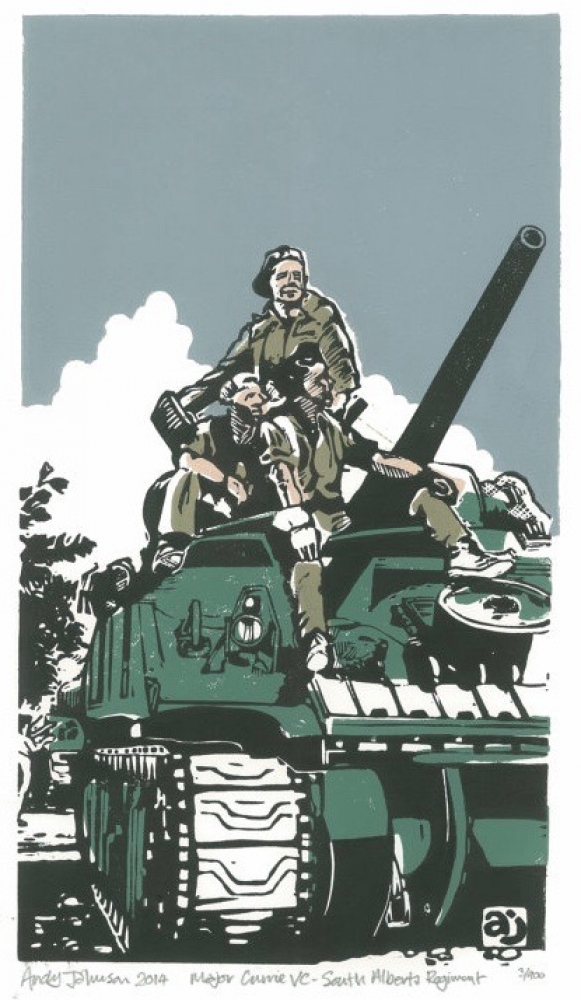 Major Currie VC. South Alberta Regiment. D-Day