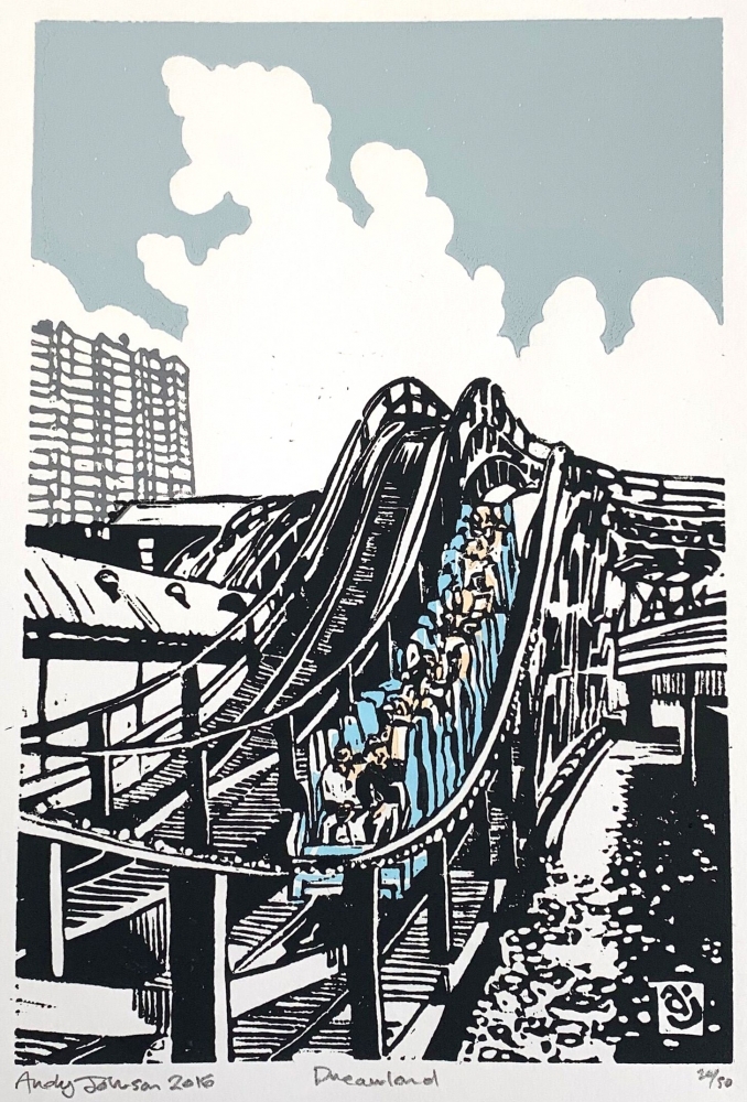 Scenic Railway Dreamland Margate, South East coast, Kent.
