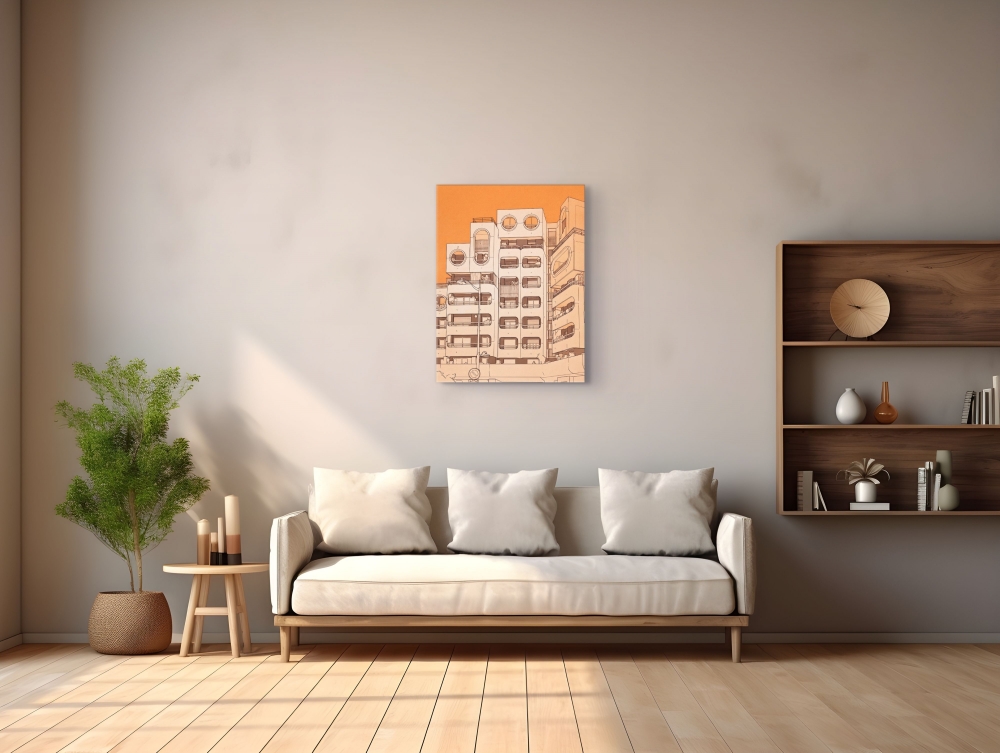 Architectural cubic form housing