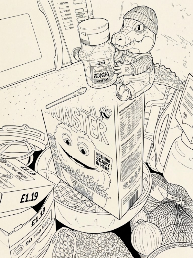 Plush toy cornflakes