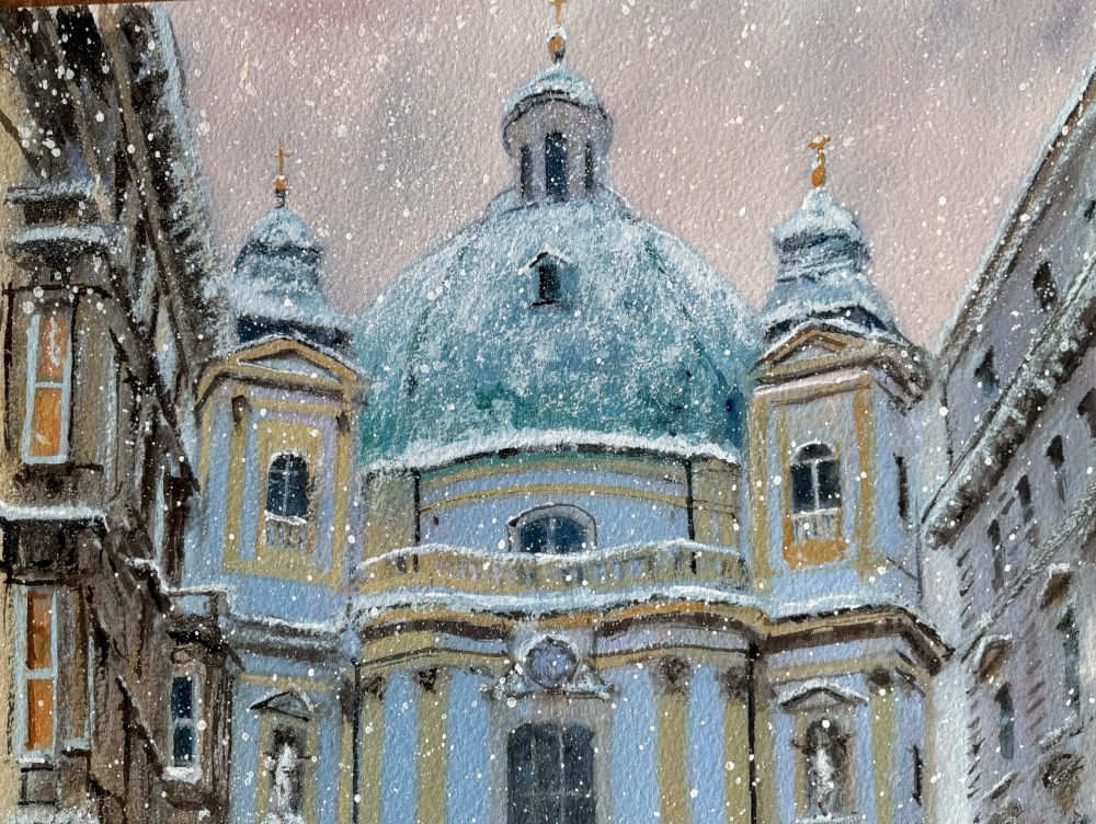 A Winters Day at St Peter’s, Vienna 