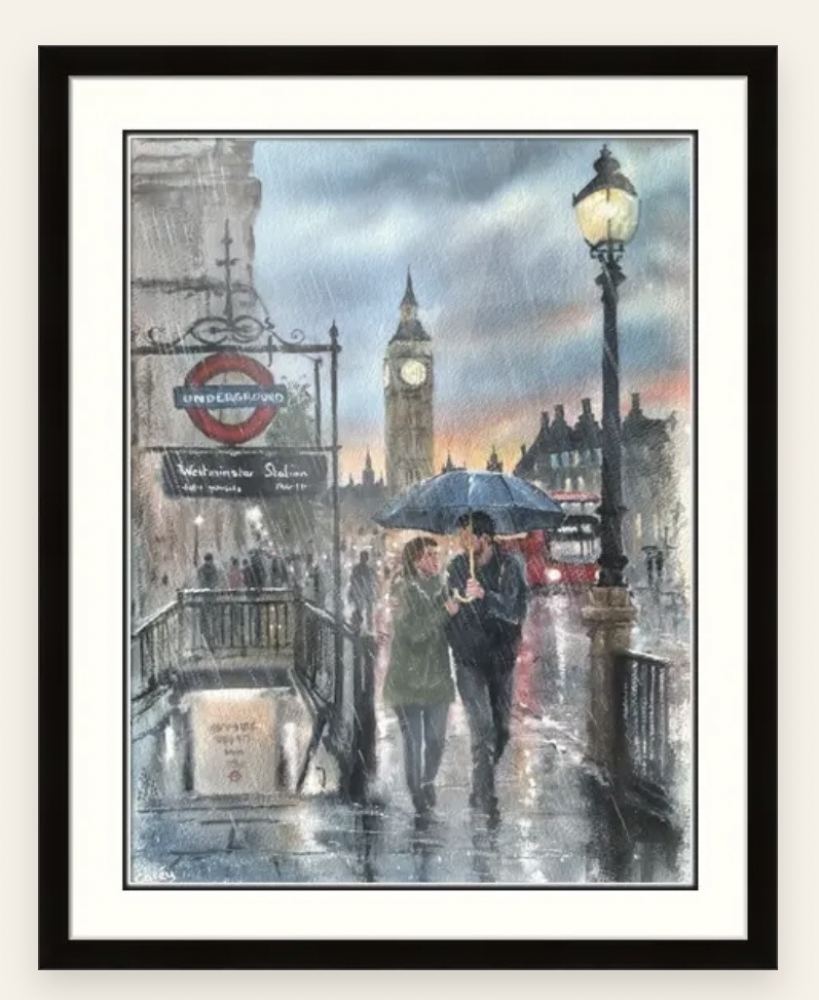 A Rainy Evening in Westminster 