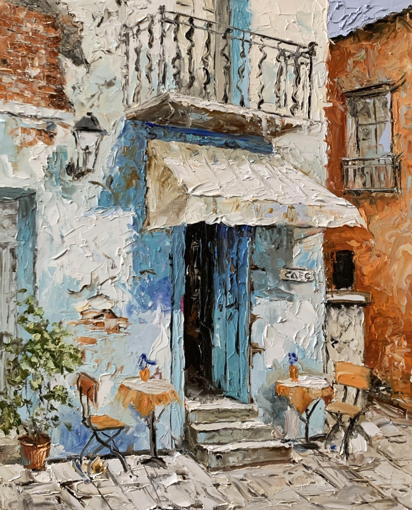 Blue Door Café in the Old Town.