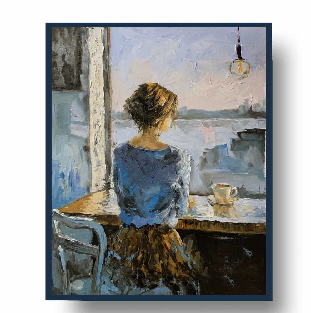 Woman, Quiet Morning by the Window. 