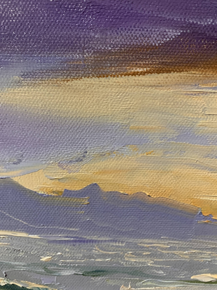 Stormy Sunset Seascape. 