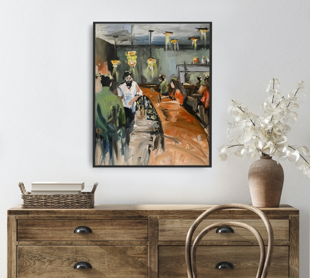 Evening at the Bar.