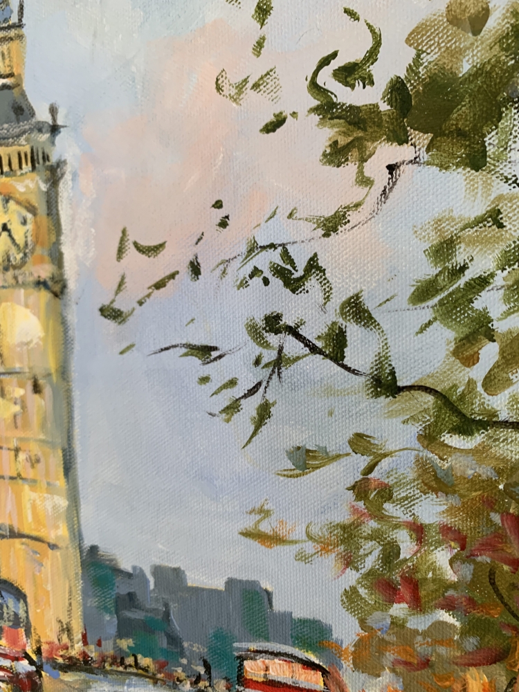 London Rain at Big Ben. 