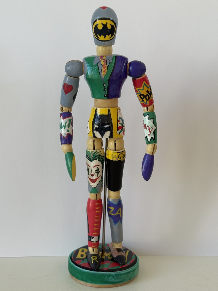Batman character wooden mannequin