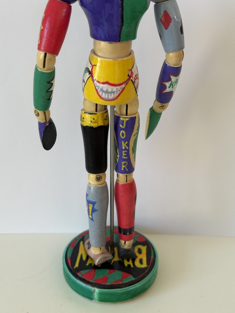 Batman character wooden mannequin