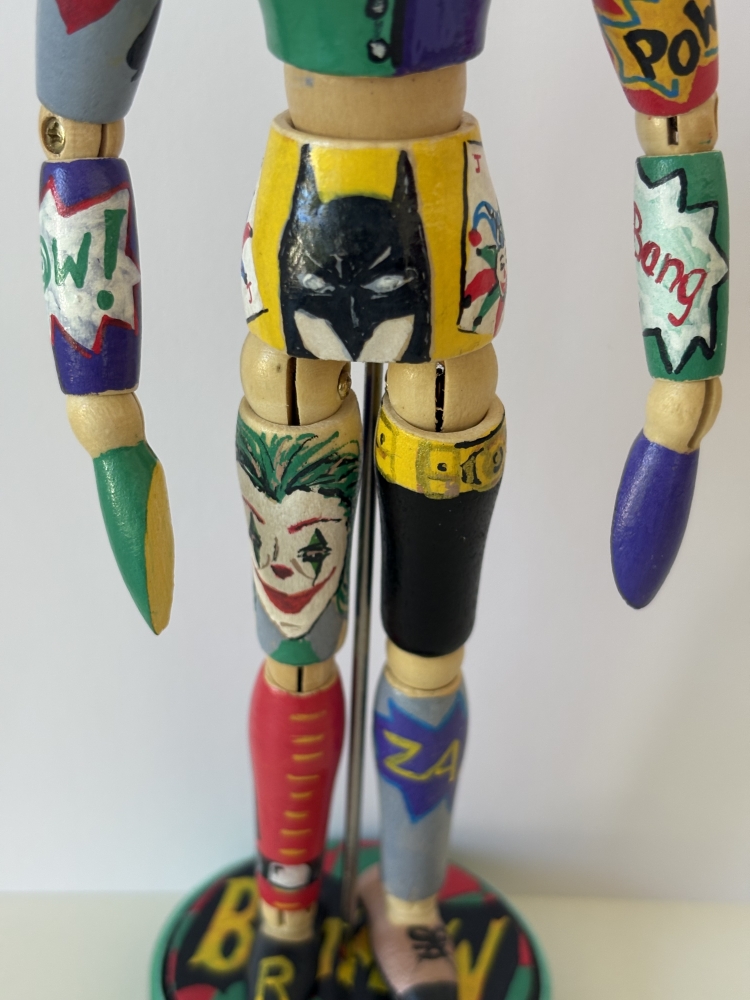 Batman character wooden mannequin
