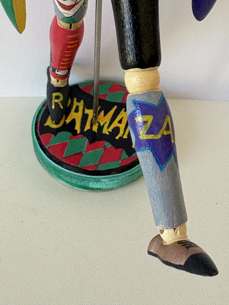 Batman character wooden mannequin