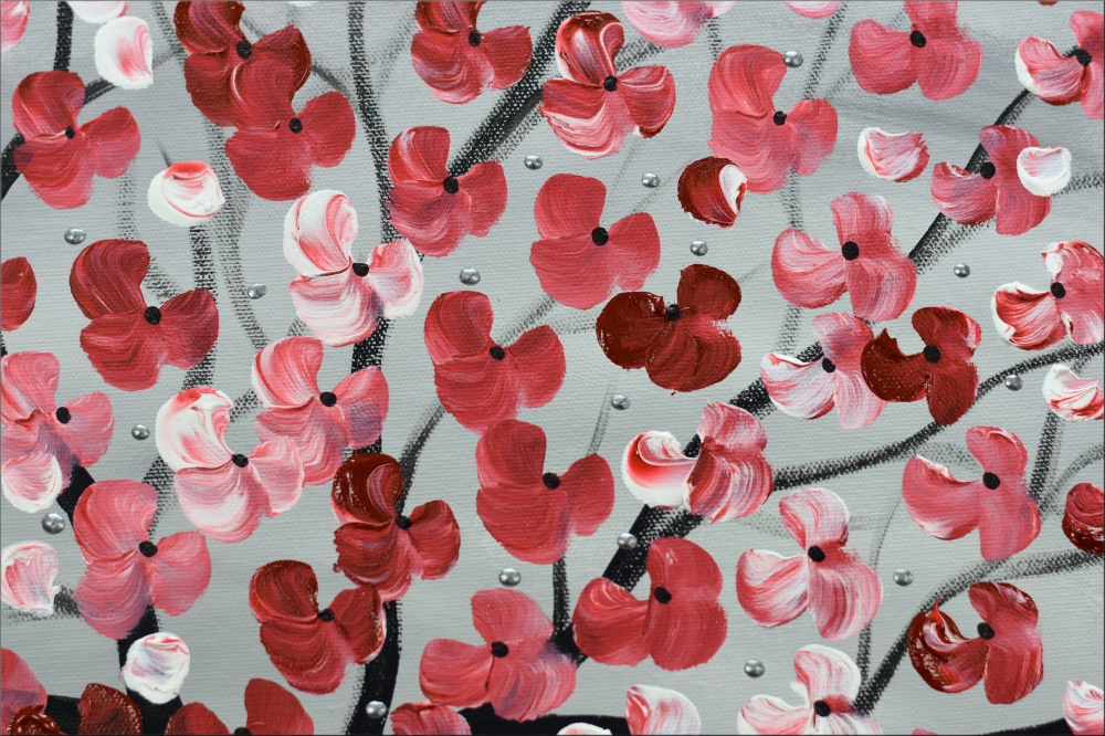 Large Pink Cherry Blossom Tree Painting – Dream of Spring