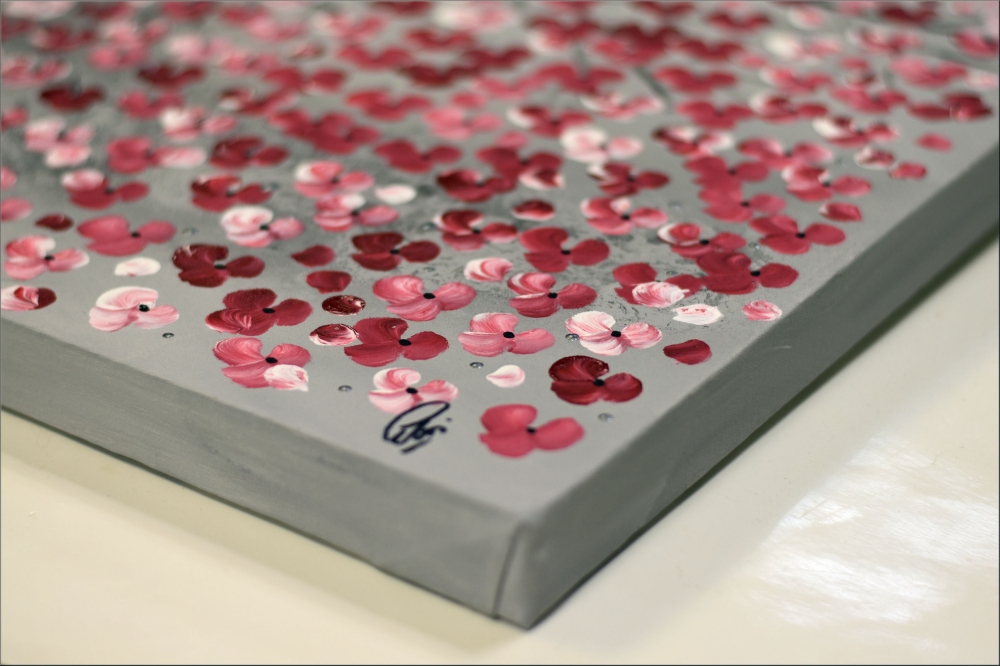 Large Pink Cherry Blossom Tree Painting – Dream of Spring