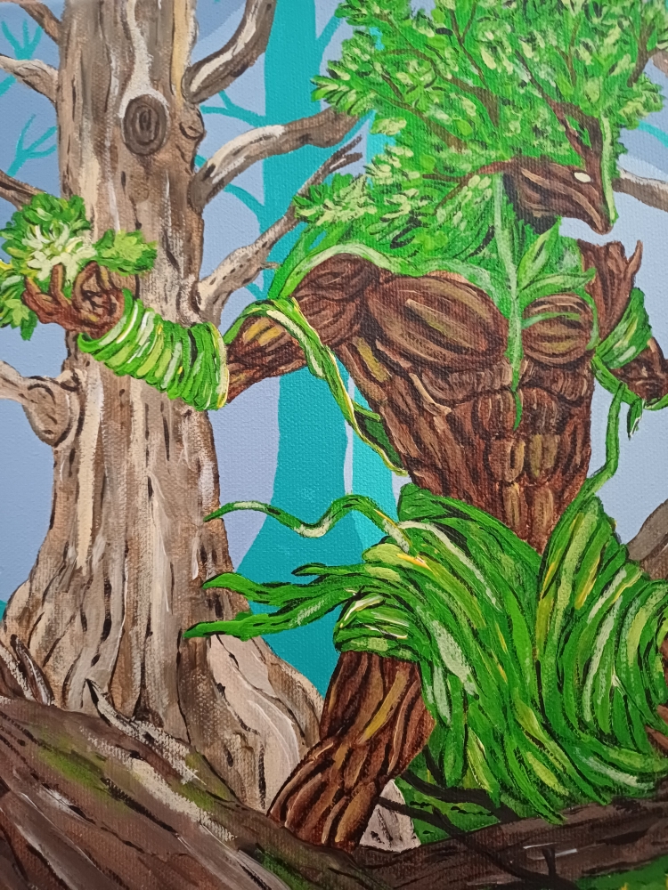 Mystical Tree Man and Girl