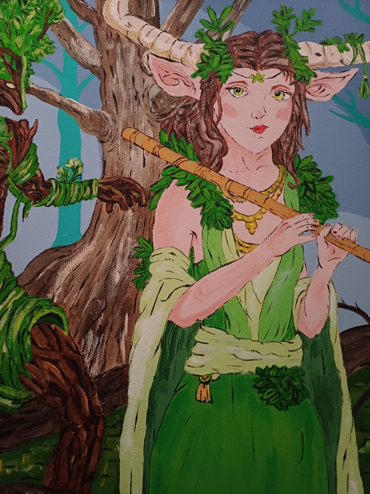 Mystical Tree Man and Girl