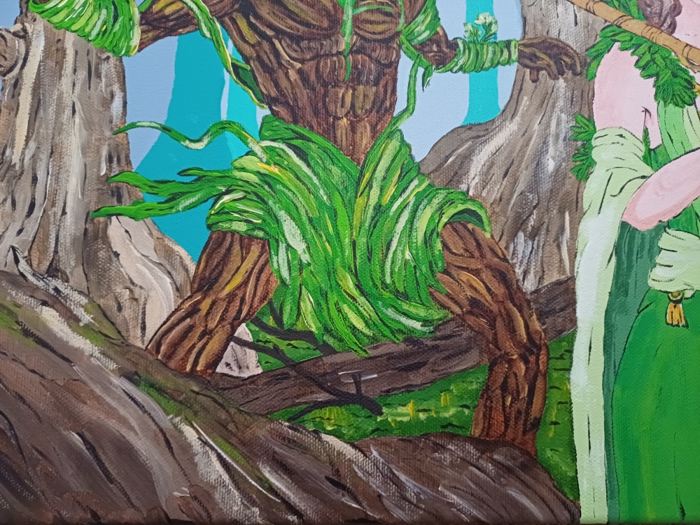 Mystical Tree Man and Girl