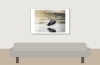 Grey Heron in Rosnay — 60 × 40 cm
