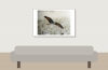 Grey Heron in Rosnay — 60 × 40 cm