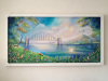 Tyne Bridge and Angel of the north fantasy painting 