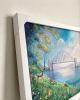 Tyne Bridge and Angel of the north fantasy painting 
