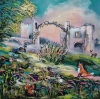 Holy island fantasy painting 