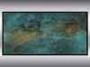 Textured Turquoise & Gold Abstract Painting – Inner Tide