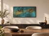 Textured Turquoise & Gold Abstract Painting – Inner Tide