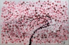 Large Pink Cherry Blossom Painting – Blown Away 