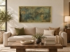 Textured Gold & Earth Abstract Painting – Silent Guardians