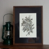 Floral Whispers in Gold and Ink