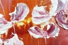 Large Colourful Abstract Flower Painting – Afterglow Field 