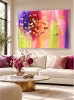 Large Colourful Abstract Flower Painting – Colourful Spring 