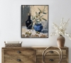 Olive Branch in Blue Vase.