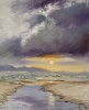 Stormy Sunset Seascape. 