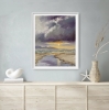 Stormy Sunset Seascape. 
