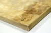 Large Textured Abstract Painting in Gold & Turquoise – In Flow