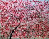 Large Pink Cherry Blossom Tree Painting – Dream of Spring
