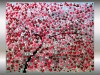 Large Pink Cherry Blossom Tree Painting – Dream of Spring