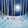 Midnight Woodland Moon
