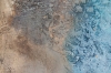 Textured Abstract Painting in Turquoise & Gold – Visions